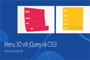 Menu 3D với jQuery và CSS3